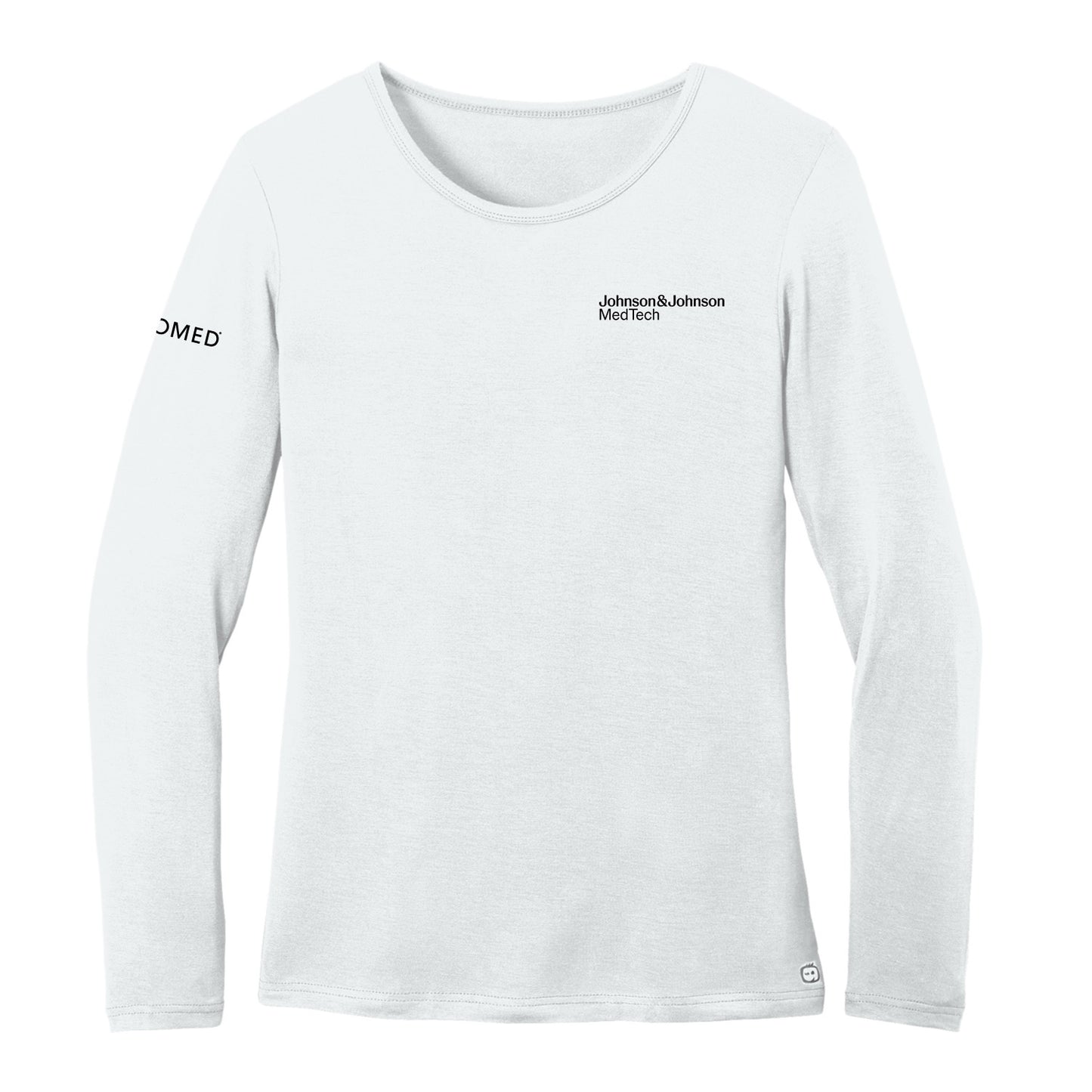 Ladies W.W. Long Sleeve Scrub Under Tee - White