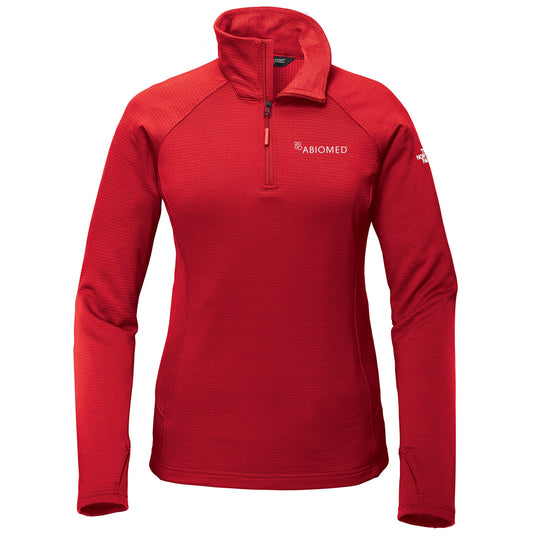 Ladies North Face Mountain Peak 1/4 Zip - Red